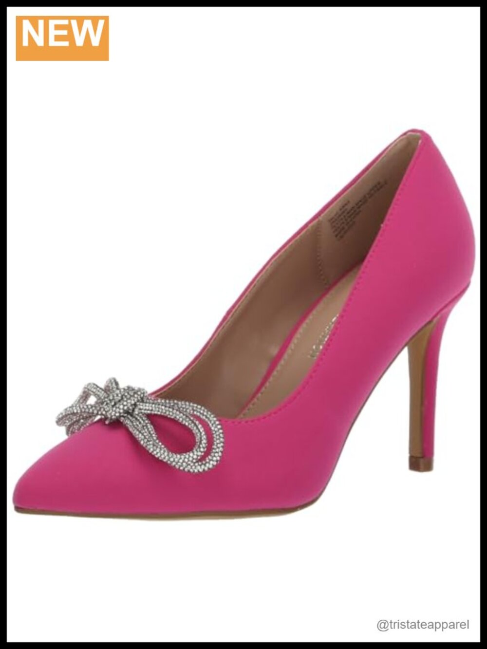 Pointed Toe Stiletto Slip-On Pump Neoprene Upper Padded Footbed